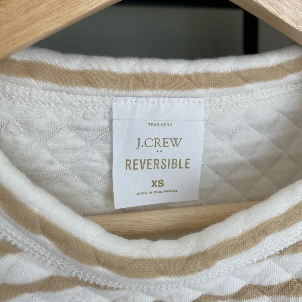 J. Crew Reversible Quilted Pullover